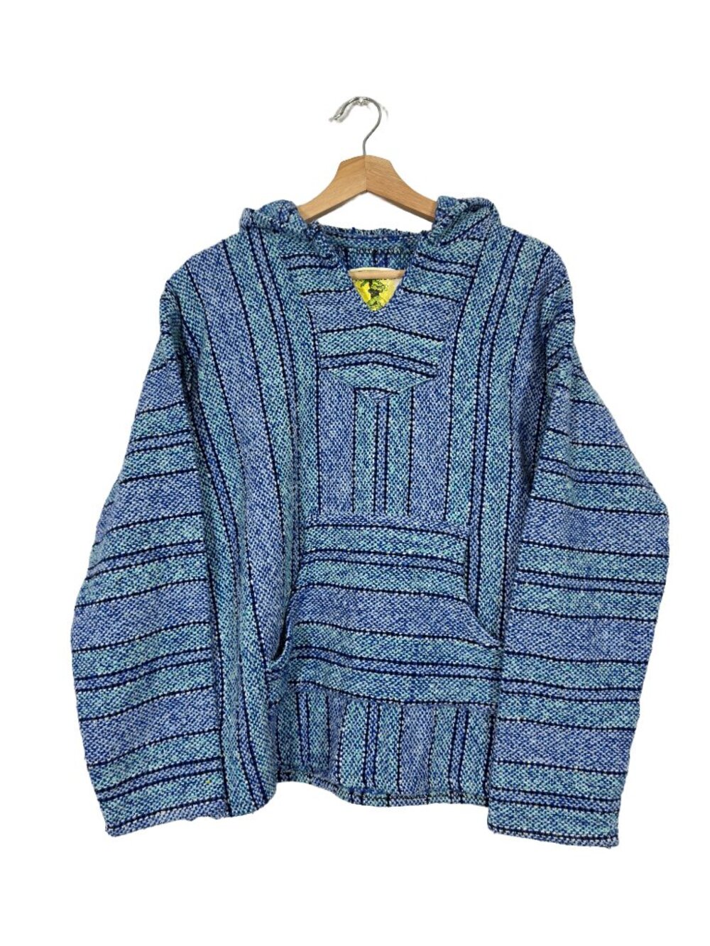Iguana Jack Men's Surfer Striped Baja Hoodie Size M Boho Hippie Hipster Coastal